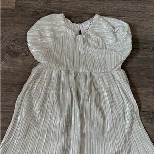 Zara Shimmering Silver Kids Dress